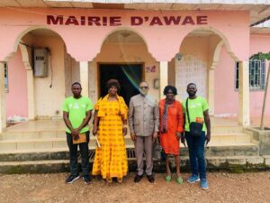 Photo Publication Facebook du RADD du 17 février 2026 : "Une équipe du RADD est allée à la rencontre des Maires de la Mefou Afamba"