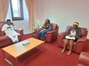 Secrétaire Général du Conseil Économique et Social a accordé une audience à une délégation de l’African’s Green Store Network (AGSN), conduite par son président, M. SAYOUBA Djiela Jean Pierre.