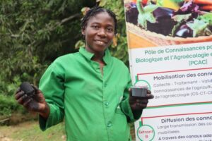OKOMO SENGUELE Catherine, la femme qui transforme le biochar en levier d'autonomisation des communautés