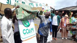 Présentation officielle du logo COAM lors de la Foire Nationale des Innovations Agroécologiques organisée par INADES-Formation Cameroun